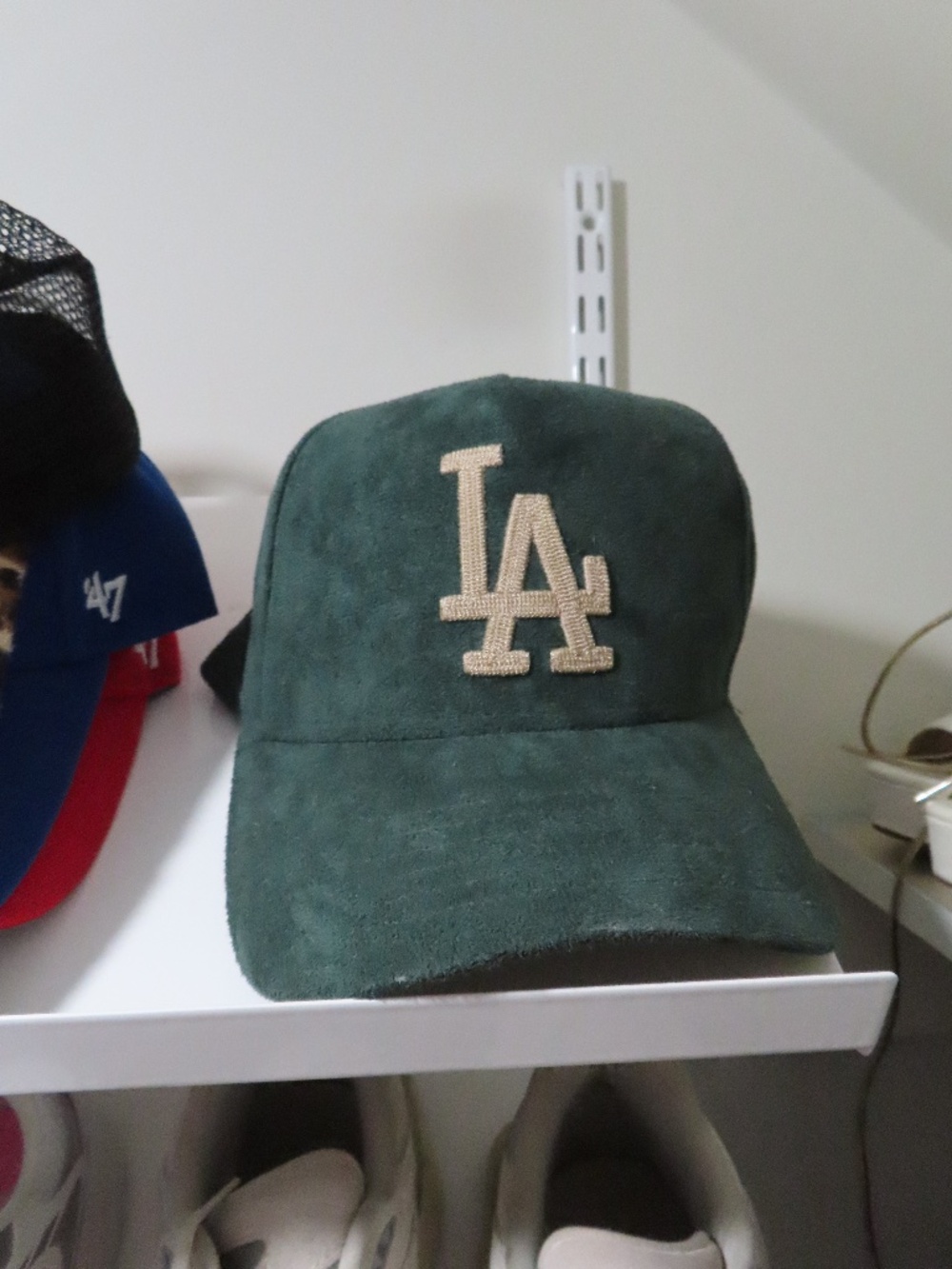 Green LA suede hat